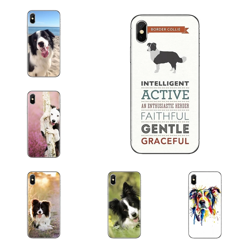 For Xiaomi Mi6 Mi 6 A1 Max Mix 2 5X 6X Redmi Note 5 5A 4X 4A A4 4 3 Plus Pro Border Collie Dog Transparent Soft Shell Covers |
