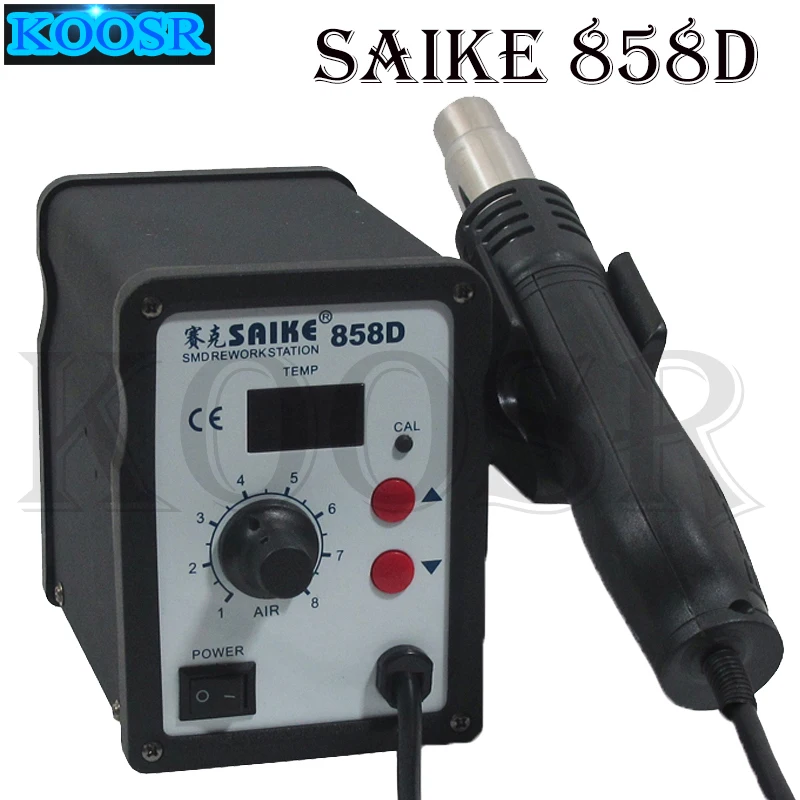 Паяльная станция для ремонта BGA тепловая пушка Saike 858D 700 Вт распайки горячим