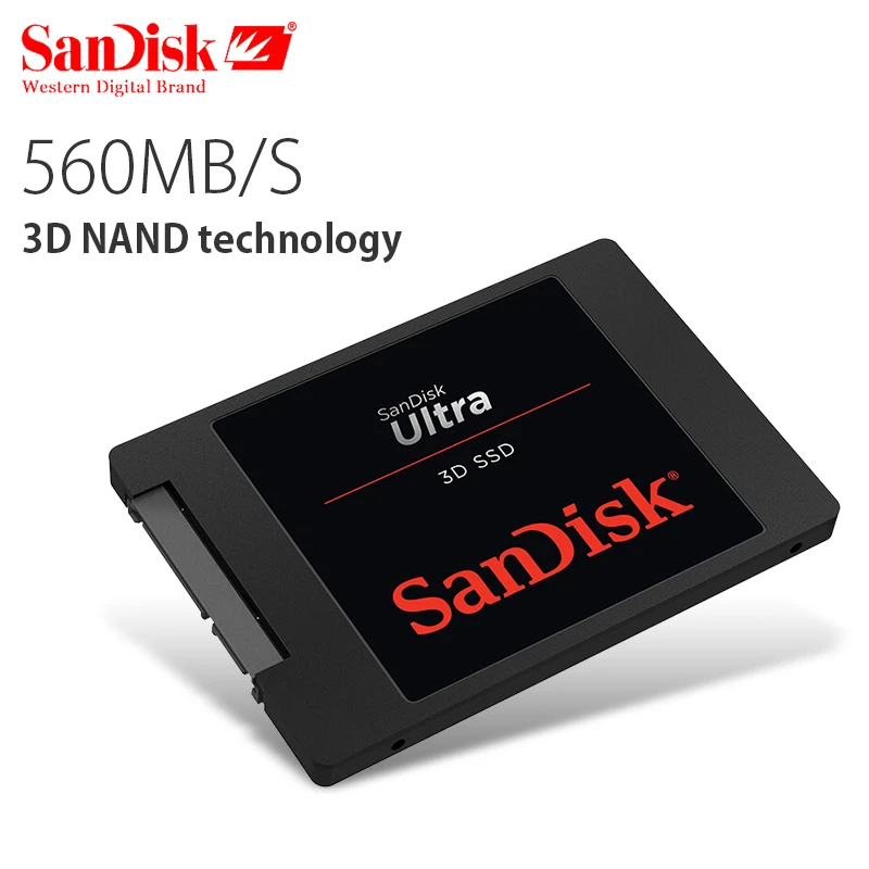 Sandisk Ssd Solid State Disk Ultra 3d Internal 250gb 1tb 2tb Sata Iii Hdd  Hard Disk Drive 500gb 560mb/s For Notebook Pc Desktop - Solid State Drives  - AliExpress