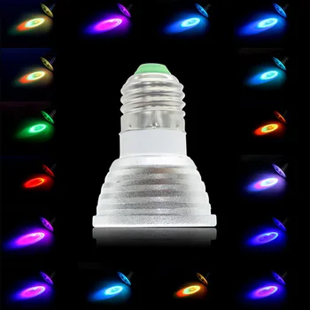 

E27 E14 LED Bulb 5W RGB 16 Color Changeable LED Lamp 110V 220V RGB LED Light Bulb Spotlight With IR Remote Control Home Decorati