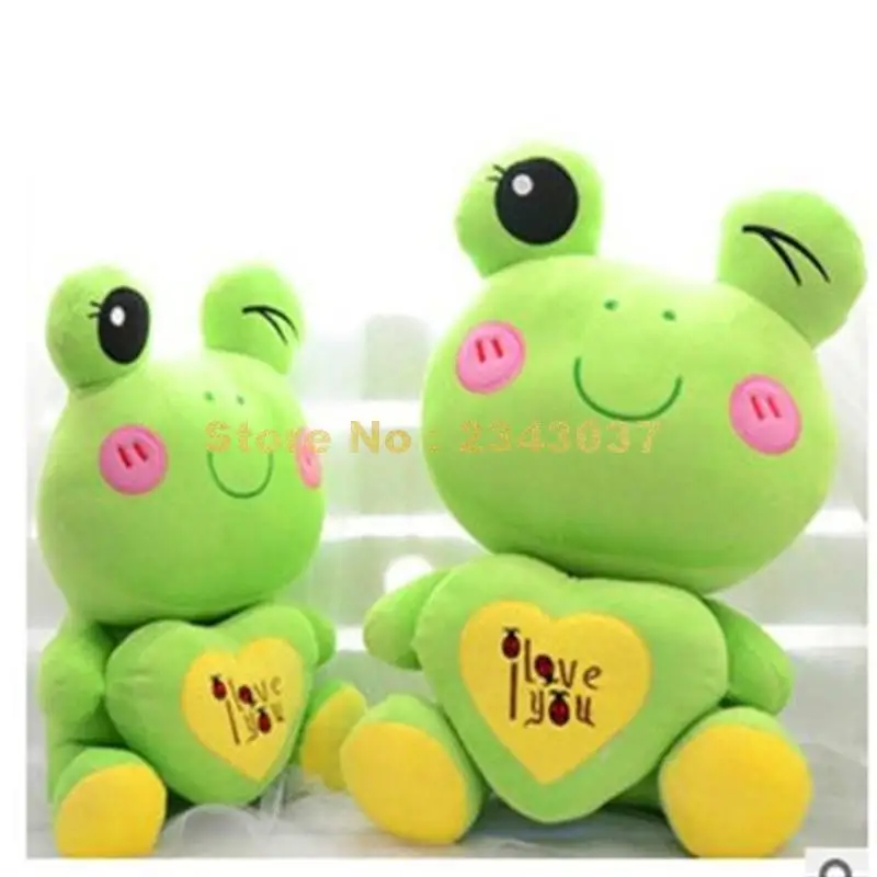 I love you буквы Жук печати любовь сердце лягушка животных Подушка День Святого Валентина Подушка плюшевая кукла мягкая игрушка
