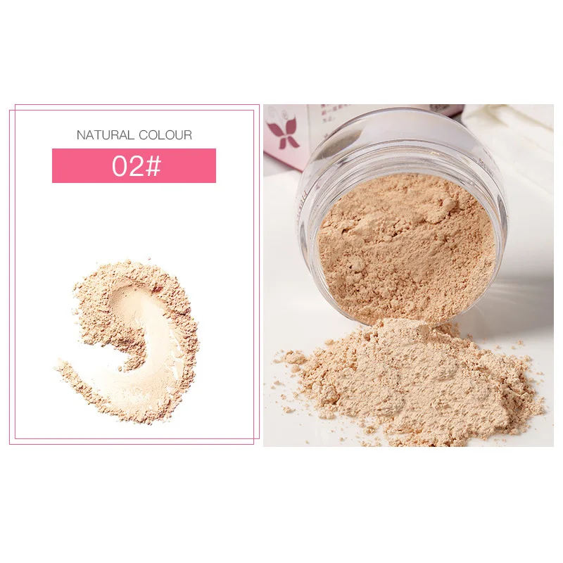 2 Newest Loose Powder Finish Makeup Setting Powder Smooth Oil-control Brighten Skin for Women Promotion - Цвет: 2