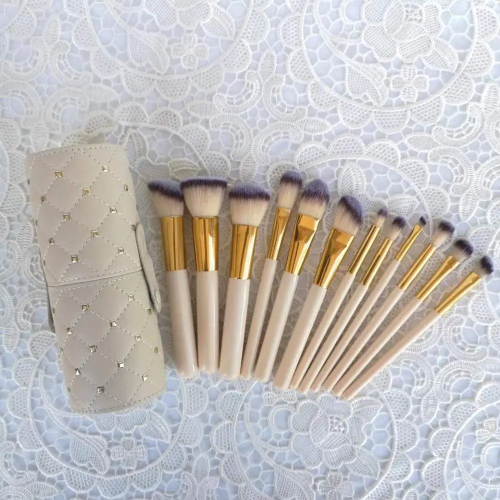 

NEW 12 pieces Cosmetics Makeup Brushes Make up Brush set Maquillaje eyeshadow Cream Lipstick Foundation Makeup Tools ePacket