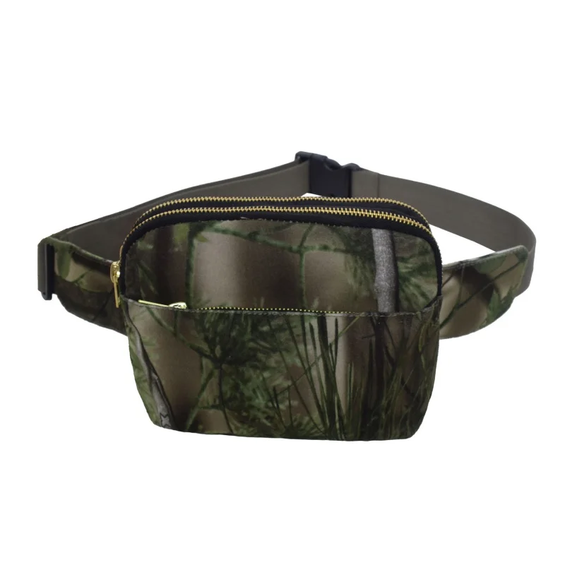 

Unisex fashion multi-function Messenger bag camouflage square outdoor leisure chest bag with mud pocket