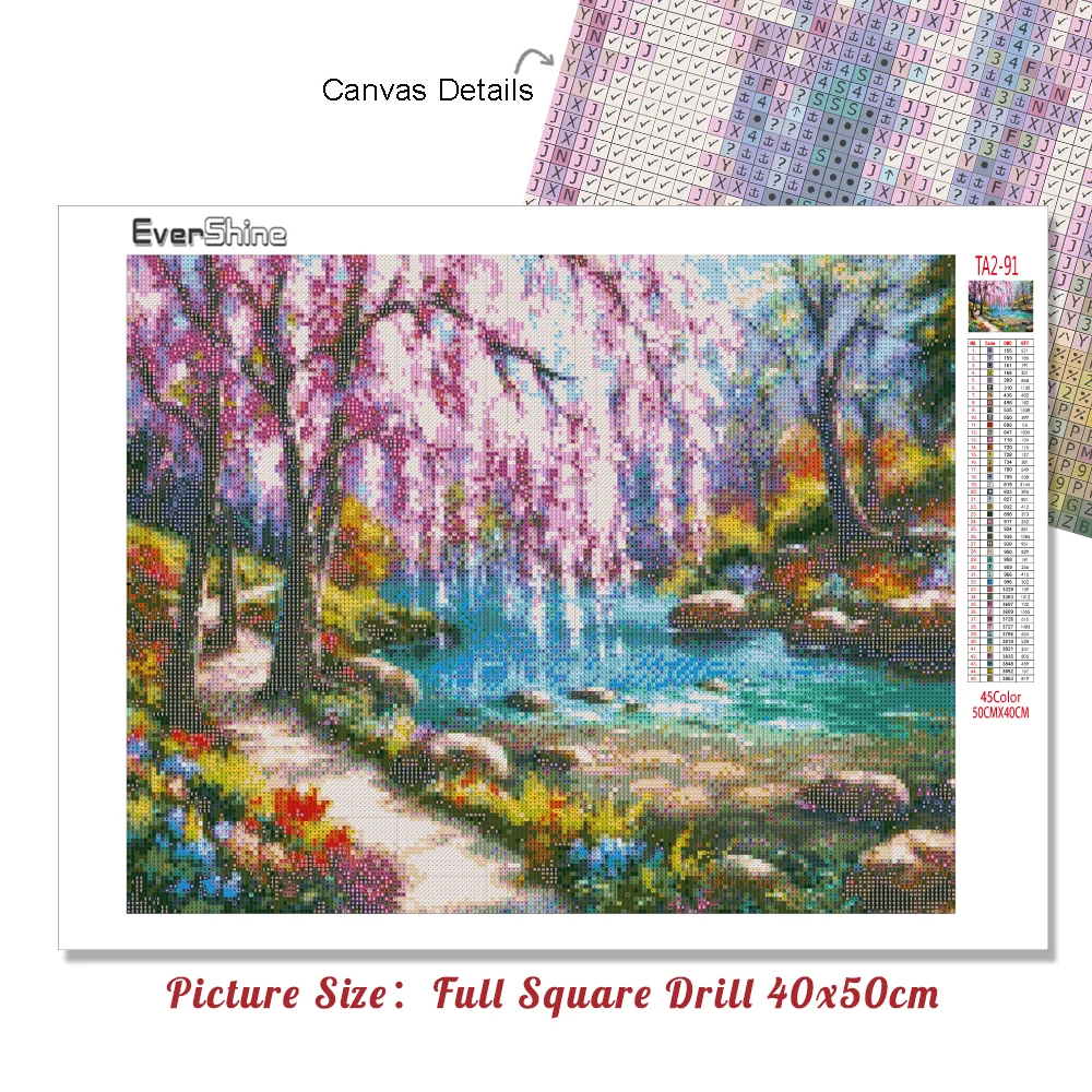 Evershine Diamond Painting Landscape 5D DIY Full Square Drill Embroidery Scenery Mosaic Picture Of Rhinestone Home Decor