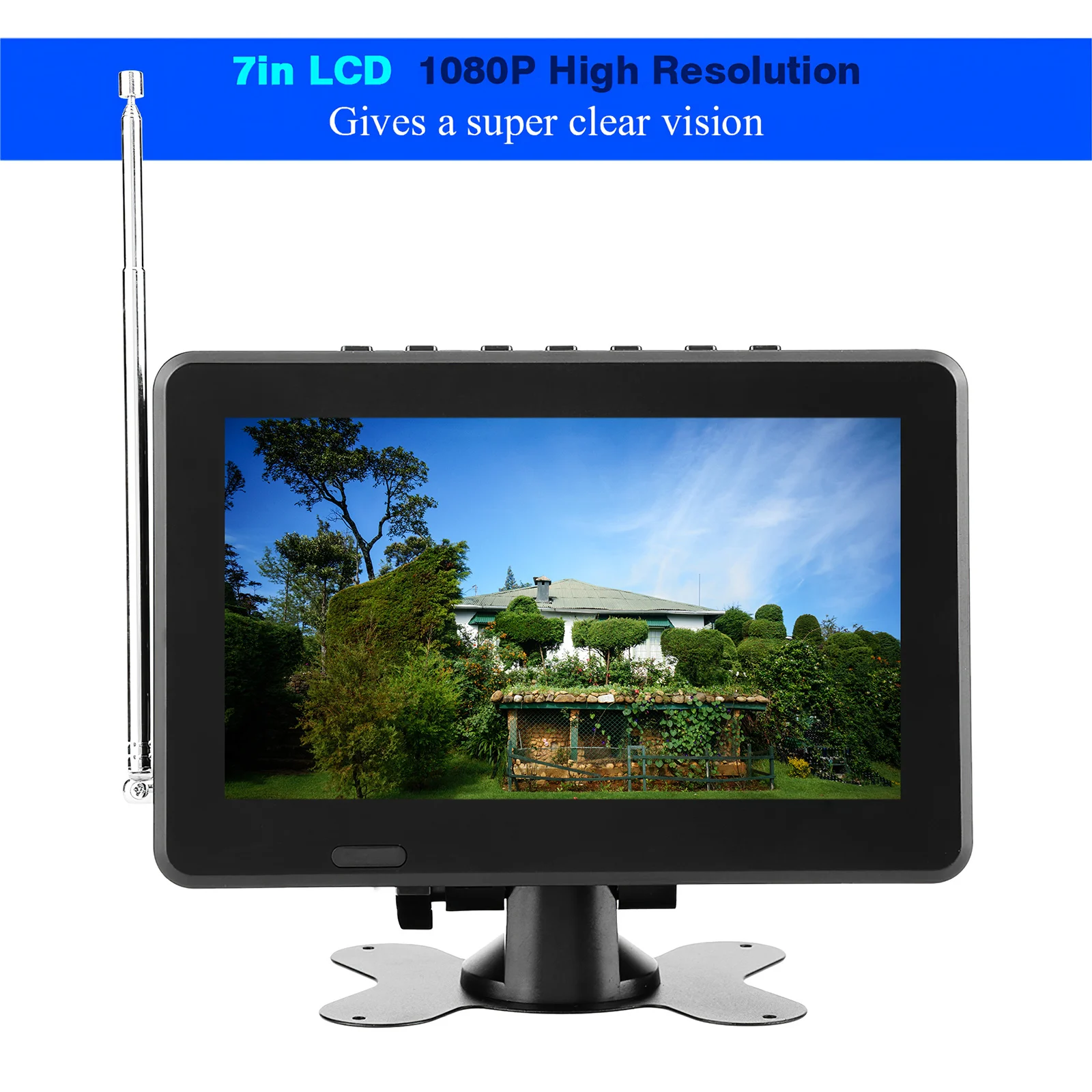 LEADSTAR 7 дюймов DT2 16:9 HD цифровой аналоговый Портативный ТВ Цвет телевизионной