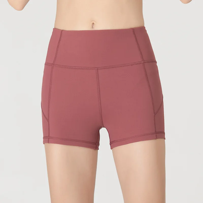 

A Generation of Fat Europe And America Summer Yoga Pants WOMEN'S Shorts Nice Bottom Leggings High-waisted Sports Shorts Quick-Dr