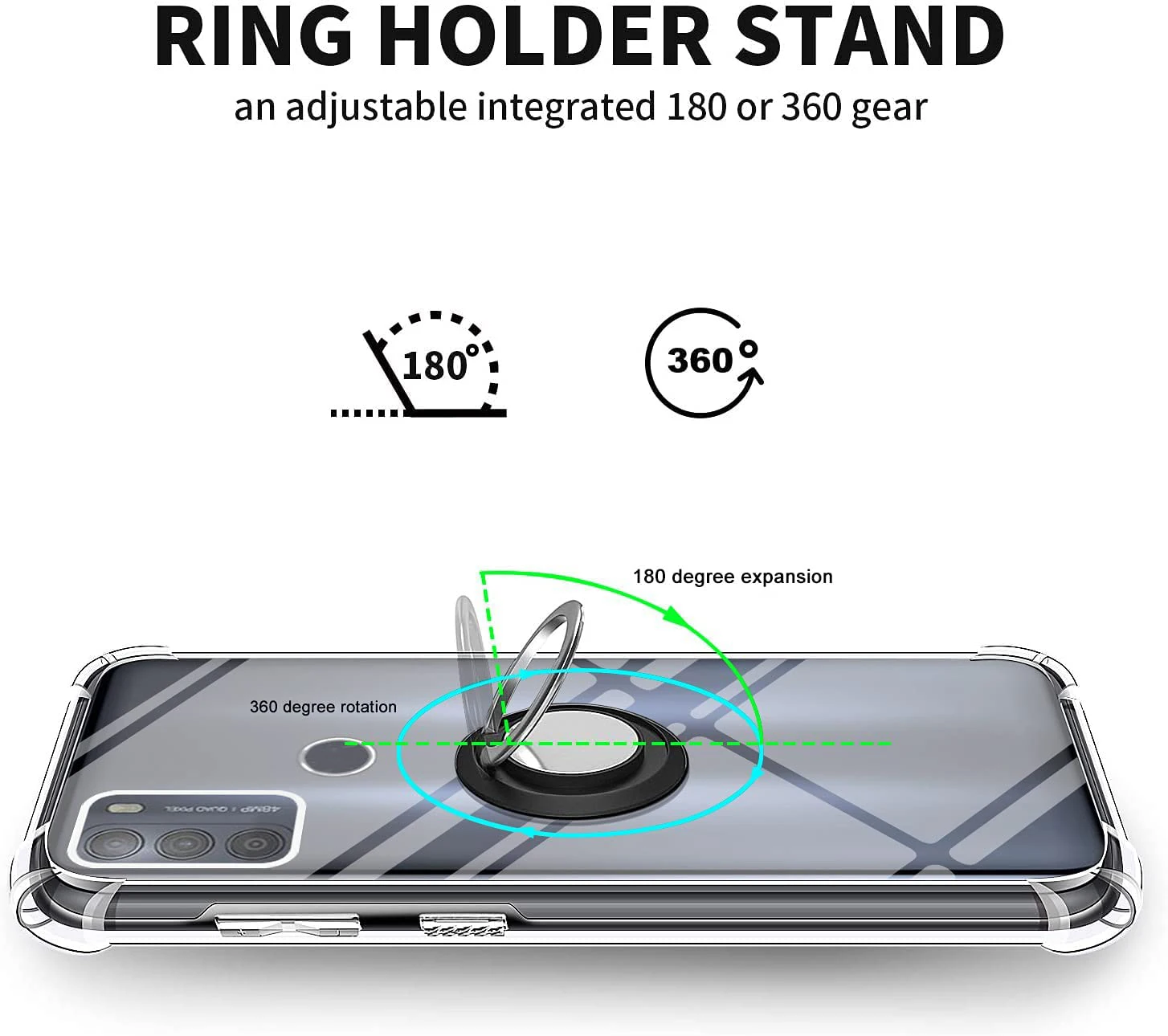 360 ȸ Ȧ Kickstand Ʈ TPU Shockproof ̽  K13 Note 12 