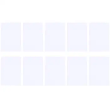 

10pcs White Post-it Note Creative Schedule Sticker Memo Sticker Practical Convenient Sticker for Home Office School (White)