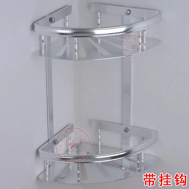 

Fine Buffing Thick Alumimum Double Layer Corner Storage Shelf Kitchen Pendant Direct Selling