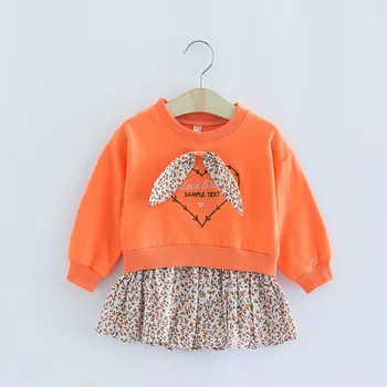 

2020 Summer Girls Floral Printed Dress Spring Childrenswear Wholesale