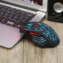 Профессиональная игровая мышь Проводная игровая мышь 7 кнопок 5500 dpi светодиодный USB компьютерная мышь геймерские мыши с подсветкой для ПК ноутбука