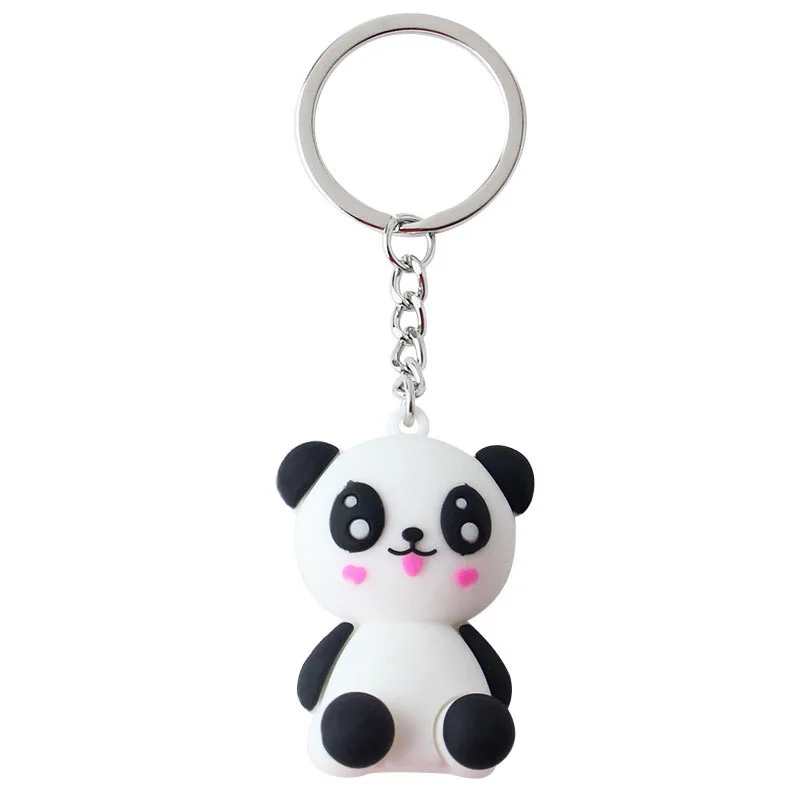 1 шт. мультяшный брелок панда кукла брелок подарок для женщин девочек сумка Подвеска фигура талисманы брелки ювелирные изделия