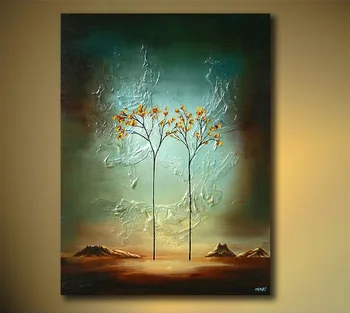 

Hand-Painted Tree Oil Painting Canvas Oil Beautiful Abstract Arts Oil Paintings Gallery Cheap Modern Canvas Art Discount Wall De