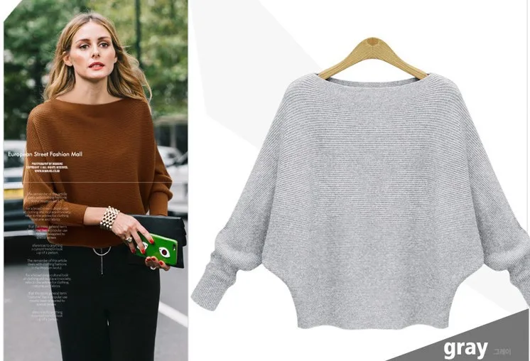 Bonjean Thick Knitted Tops Jumper Autumn Winter Casual Pullovers Sweaters Women Long Sleeve Big Loose Sweater Girls