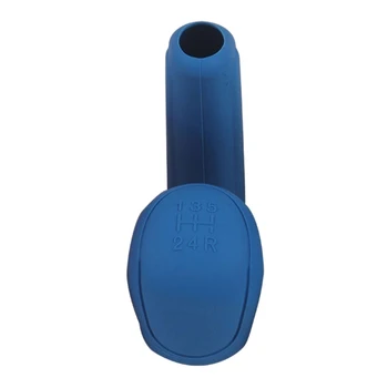 

2Pcs Universal Manual Car Hand Brake Case Silicone Gear Head Shift Knob Cover Gear Shift Collars Handbrake Grip(Blue)
