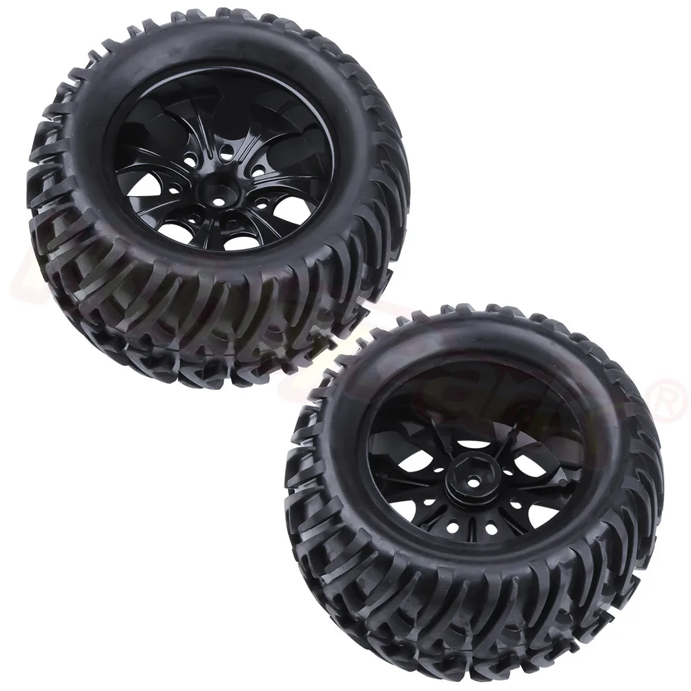 4 шт. RC Резиновые колеса и шины с губкой для RC 1/10 моделей уменьшенного масштаба р/у автомобиль безколлекторная электрическая модель мощного внедорожника HSP 94111 94108 94188