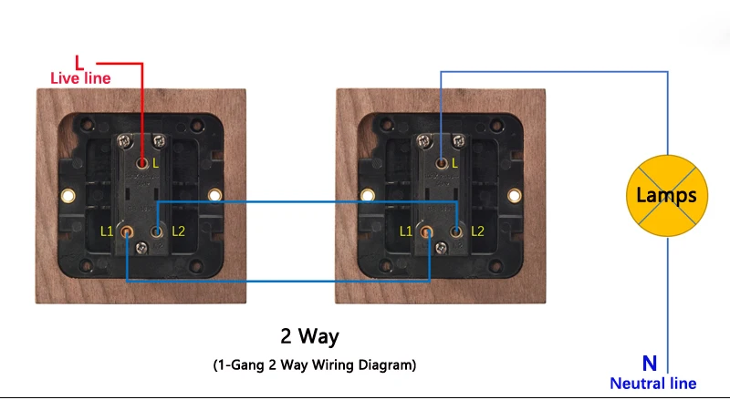 Interruptor de alternância de parede com alavanca