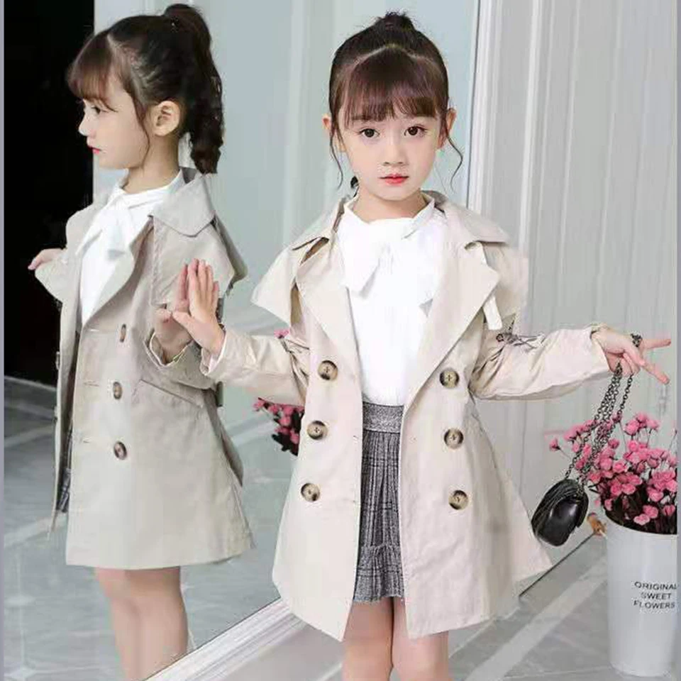  Girl Outwear Flower Pattern New fashion Children Girls Spring Autumn 2019 Coat kids Girl Jacket Coa