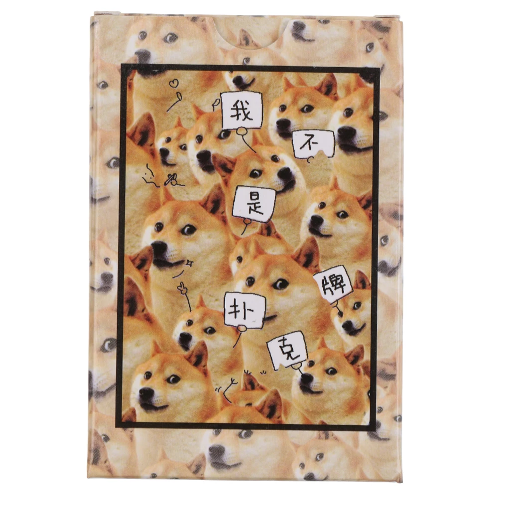 54 Pieces Funny Images Playing Cards Poker Set Party Pocker Games