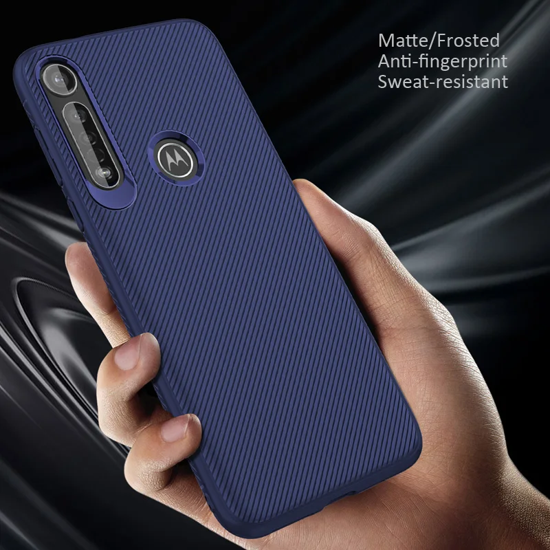 Мягкий силиконовый чехол GKK из ТПУ для Motorola Moto G8 Plus Play One матовый твиловый