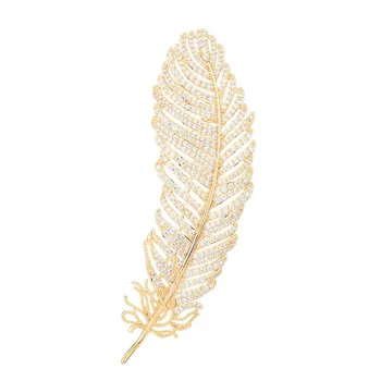 

2020 new style brooch, versatile corsage clothing accessories, fashionable high-end feather suit brooch pin JSA