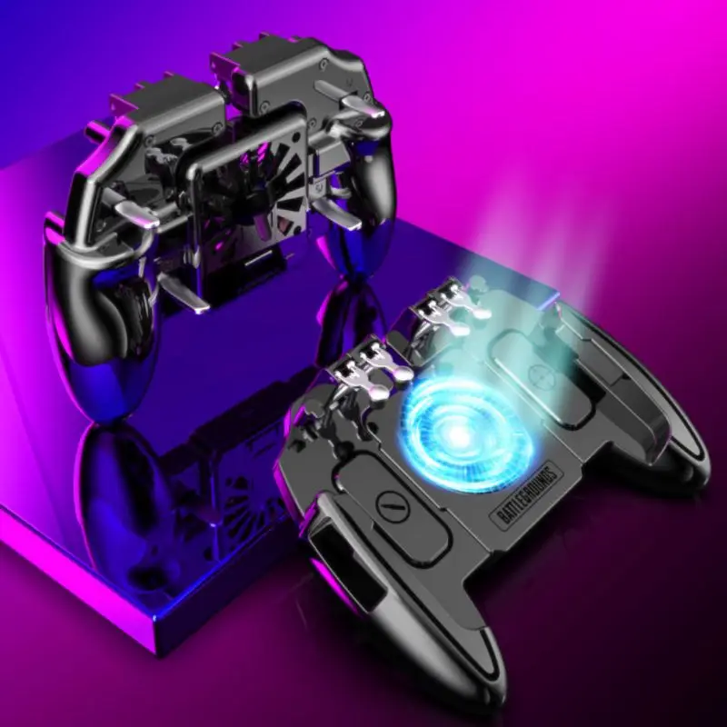  Six-Finger Mobile Gamepad PUBG Game Controller Trigger Holder For IOS Android Mobile Phone