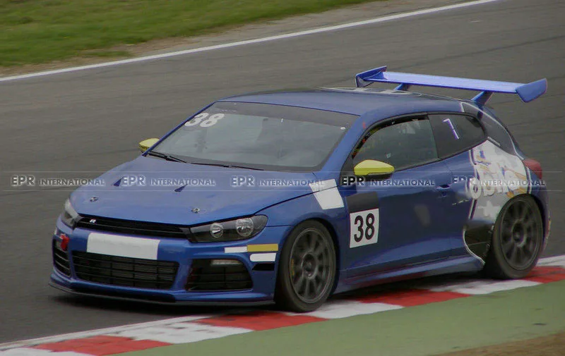 Уплотнительная Прокладка крыла из углеродного волокна для VW Scirocco R MK3 Cup Racing style, задний спойлер из углеродного волокна, комплект для настройки MK3