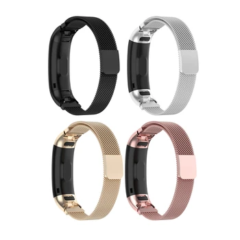 

Steel Replacement Milanese Loop Strap for Huawei Band 3 Pro netic Watch Band -Gold