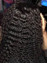 Mechones de pelo humano Remy con Perla Negra y ondas profundas, mechones de 30 pulgadas con cierre, 3 mechones