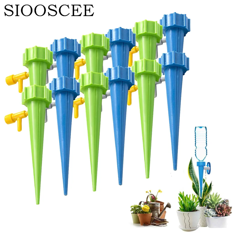 12 Pcs Plant Watering Spike Irrigation System Drip Automatic Watering For Flowers Dripper Garden Household Tools