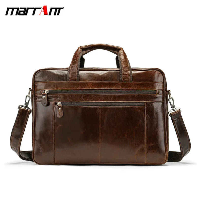 

Business men's bag large capacity head layer leather cross - style handbag single - shoulder double - layer zipper travel bag.