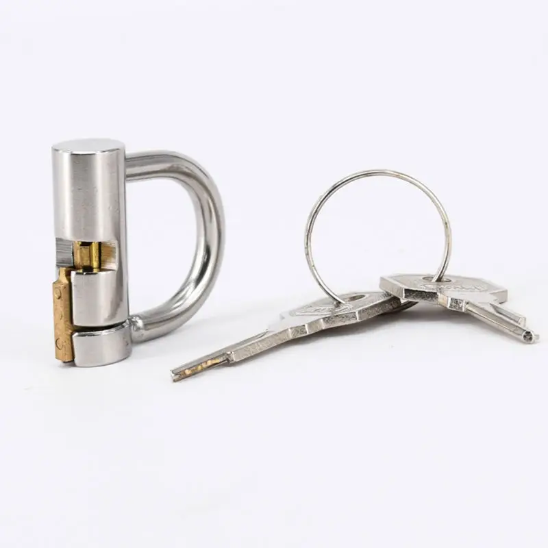 Stainless Steel Titanium D-Ring PA Lock Glans Piercing Male Chastity Device Penis Harness Restraint Leashes Fitting Puncture | Красота и