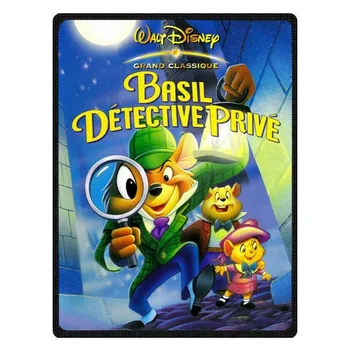 

Soft Warm Blanket Coral plaids Blankets Travel Sofa The Great Mouse Detective print Fleece Blankets For Bed Soft Warm Fluffy