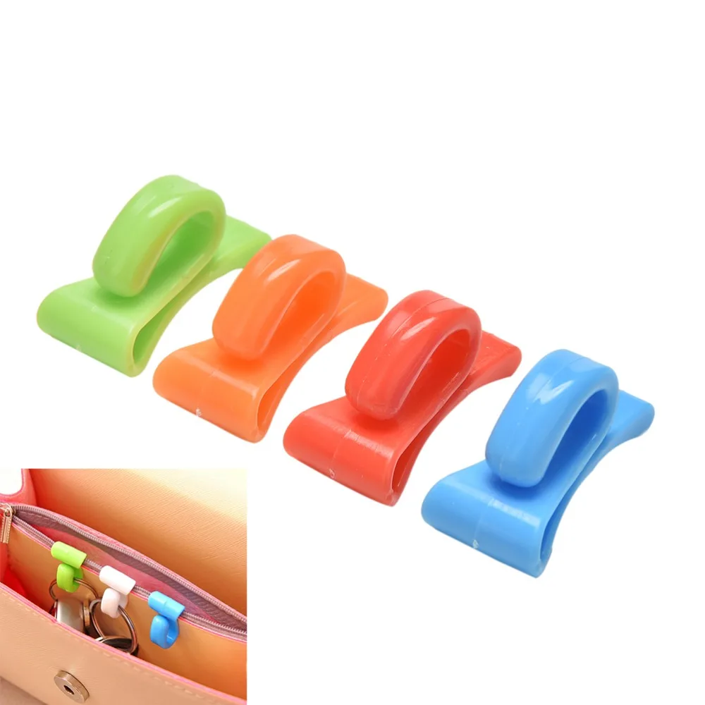 2Pcs Colorful Home Plastic Novelty Clip Holder Mini Cute Anti-lost Hook Within The Bag Key Storage Holder Rack Bag Hooks cartoon deer ear knitting hair clips autumn winter cute baby girls accessories kids bang clip korean sweet hairwear 2pcs