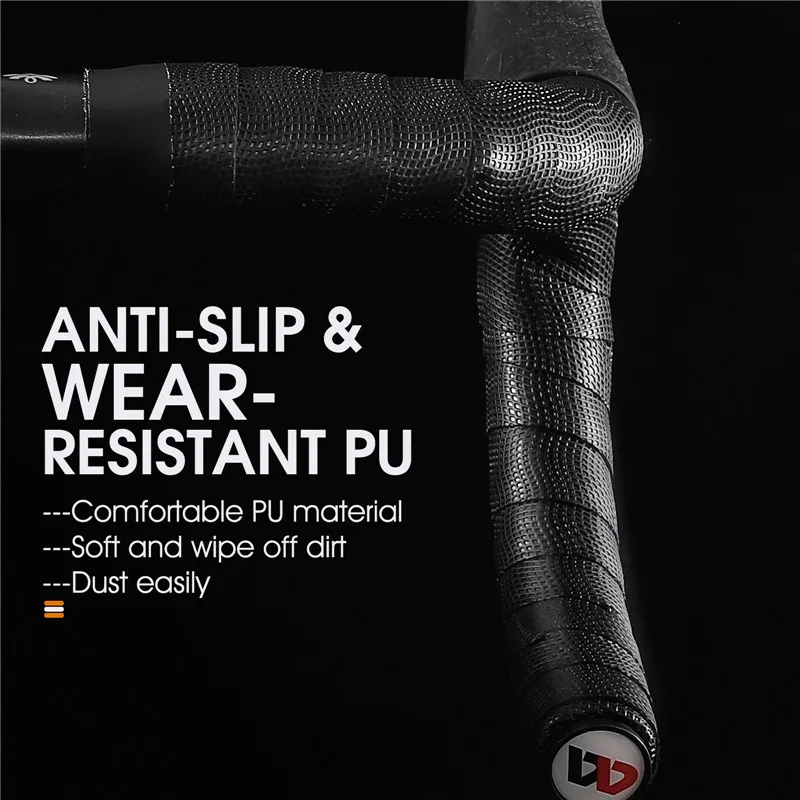 WEST BIKING Bike Handlebar Tape Anti-slip Silica Gel EVA Shock Absorption Road Bicycle Handle Bar Tape Wrap End Plug Accessories