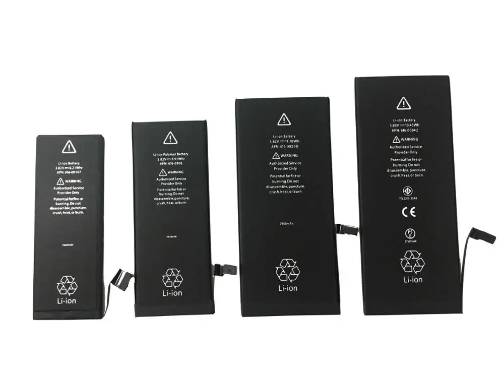 Новый аккумулятор iphone для Apple 5 5s 6 6s 7 высокой емкости Li polyme Замена батарей с