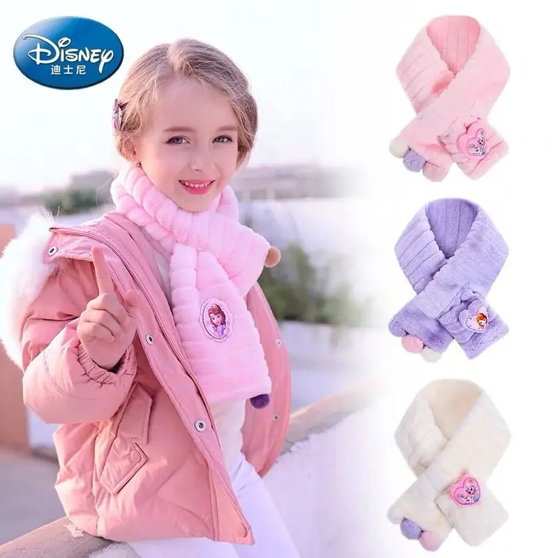 1 шт. Оригинальный шарф Disney Frozen2 теплые шарфы с героями мультфильмов для девочек