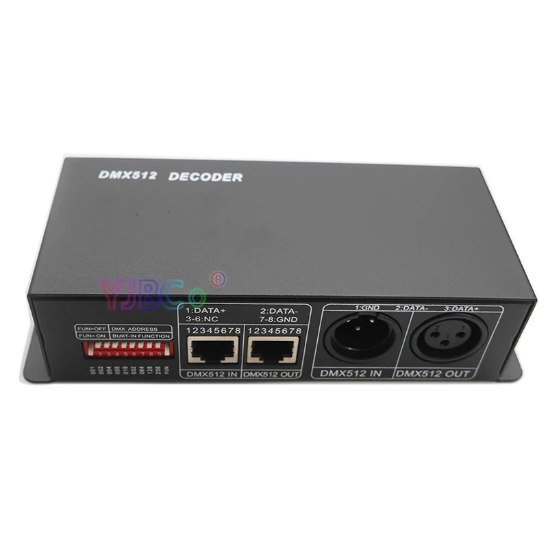 DC 12 V-24 V 3 канала DMX декодер светодиодный контроллер для RGB 5050 3528 Светодиодные ленты света