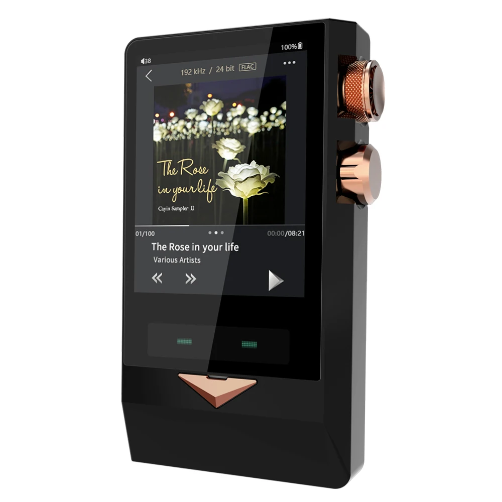 CayinN8 латунная черная вакуумная трубка портативный плеер DSD256 PCM32Bit/384kHz SACD ISO AK4497EQ USB