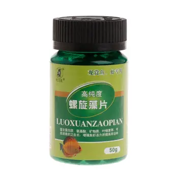 

Fish Food Aquarium Fish Tank Tropical Fish Algae Spirulina Pills Tablet Protein Amino Acid Mineral Vitamin Provider Supplies