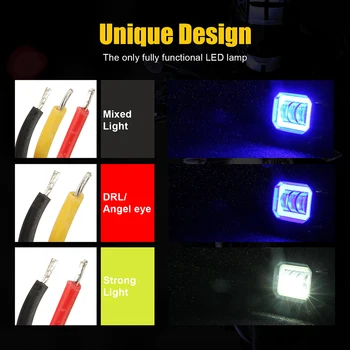 

Boat Work Light 12-30v Cool White 1Pair 6000K 3.5inch Motorcycle Accessory