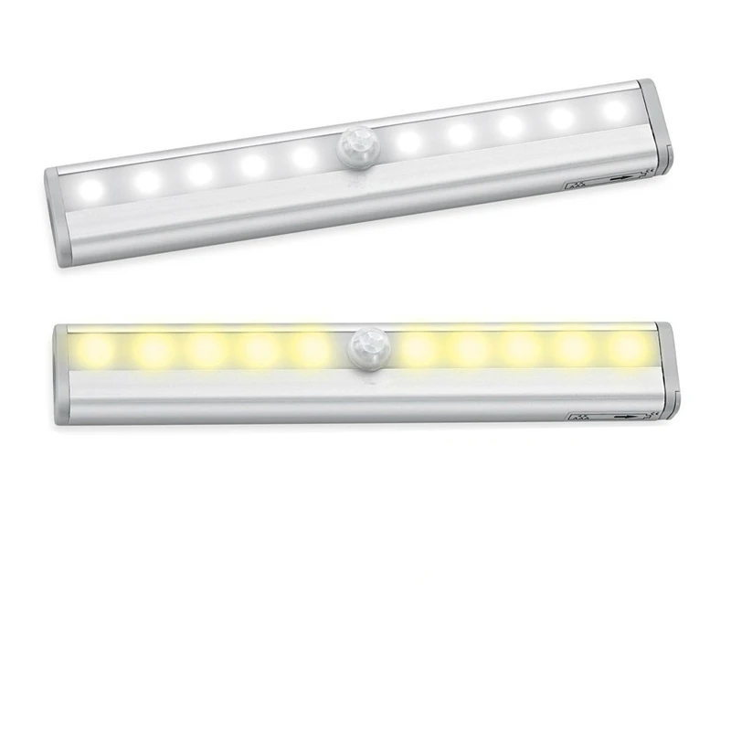 

WENHSIN Motion Sensing Closet Lights,10 LED Wireless Night Light for Cabinet, Closet, Wardrobe, Stairs