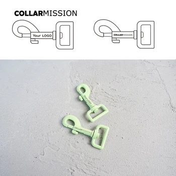 

100pcs/lot Green baking paint dog clip durable and strong swivel hook We provide laser engraving service customize LOGO CPK25G