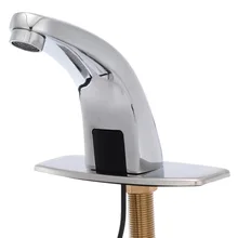 Горячая Распродажа, автоматический сенсорный смеситель для раковины, для ванной, кухни, полированный кран для раковины, на одно отверстие, G1/", бесплатный сенсорный водопроводный кран Mayitr