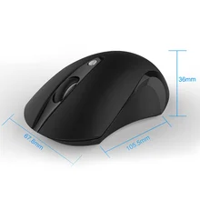 Бесшумная Кнопка оптическая мышь компьютерная Мышь с USB приемник для портативных ПК 2,4 г эргономичный мышей 800/1200/1600 Регулируемый Точек на дюйм