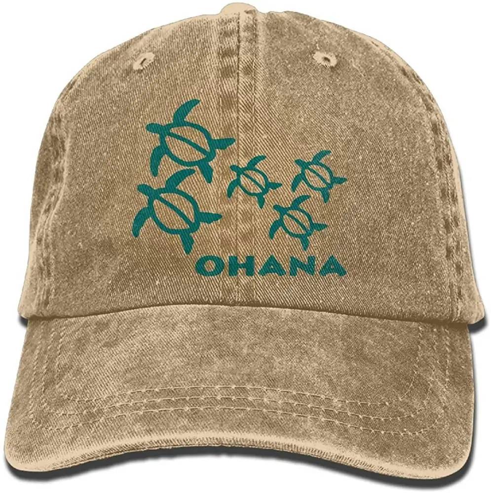 Ohana Honu Гавайская Морская Черепаха 1 унисекс бейсболка хлопок деним Регулируемая Кепка в стиле хип-хоп для мужчин и женщин