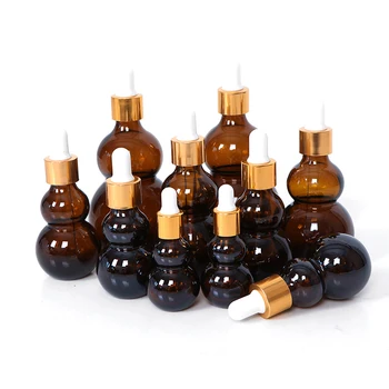 

2Pcs Dark Brown Gourd Essential Oil Bottling High-grade Essential Oil Bottling