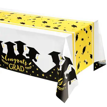 

3pcs Rectangle Graduation Tablecloth Decorative Table Runner Long Table Cover for Graduation Party Decor Picnic 120 x 56 inch