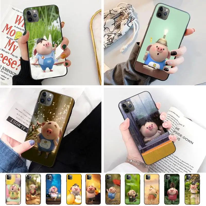 Мягкий резиновый чехол для телефона с маленькой милой Свинкой IphoneX XS 11 11Pro 5 5s SE 6 6s